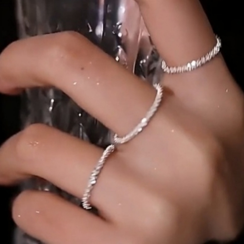 Sparkling SILVER Style Ring!  Silver Sizes: 6, 7, 8, 9  (1 in GOLD sz, 8)